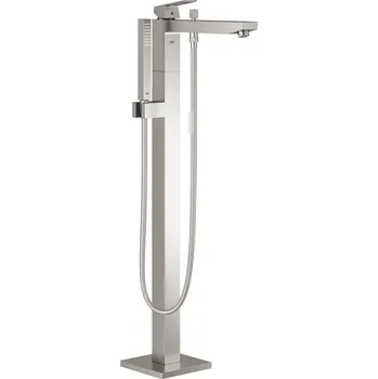 Vodovodní baterie Grohe Eurocube - Vanová baterie do podlahy, s příslušenstvím, supersteel 23672DC1