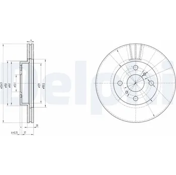 Brzdový kotouč Brzdový kotouč DELPHI BG3520