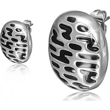 Náušnice Dámské náušnice ocel oválné GEBB293