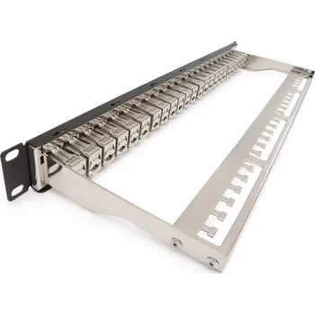 Patch panel KELINE Patch panel Cat 6A, osadený s 24xKEJ-C6A