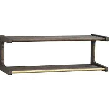 Věšák ROWICO Věšák na zeď INVERNESS hnědý 80x28cm 120730