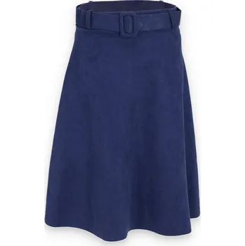 Dámská sukně Sukně midi do ALatino 29300 barva: modrá tmavá