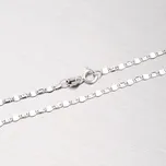 Dámský řetízek bílé zlato 585 gravírovanými facetami 45-1238 délka 50 cm