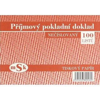 mSk 48 příjmový pokladní doklad…