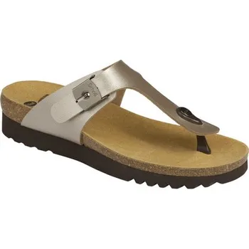 Dámská obuv Scholl BOA VISTA UP - platinové zdravotní pantofle