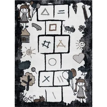 Koberec Hans Home Dětský kusový koberec Fun Hop black - 80x150