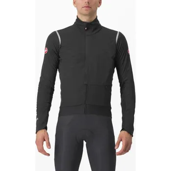 Cyklistická bunda CASTELLI Cyklistická zateplená bunda - ALPHA DOPPIO RoS - černá 3XL