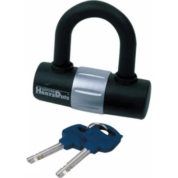 Motozámek zámek OXFORD U profil HD Mini průměr čepu 14 mm, černý/stříbrný