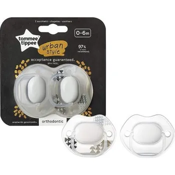 dudlíky Tommee Tippee Dudlík URBAN 0-6 m 2 ks
