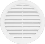 Kruhová větrací mřížka se síťovinou - BÍLÁ 140 mm - VM 140 B