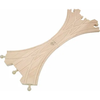 Vláček a vláčkodráha Woody Příslušenství k dráze - Výhybka X, 2ks