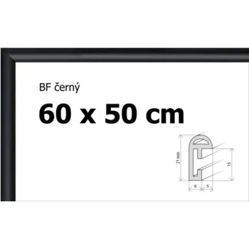 Puzzle BFHM Plastový rám na puzzle 60x50cm - černý 123062