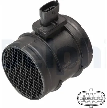 Autoelektrika Snímač množství protékajícího vzduchu DELPHI AF10633-12B1