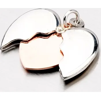 Přívěsek Dámský přívěsek stříbro 925 zlacené srdce P1602988-0940-SLX