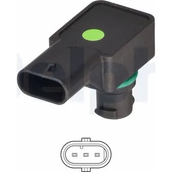 Čidlo automobilu Senzor tlaku sacího potrubí DELPHI PS20062-12B1