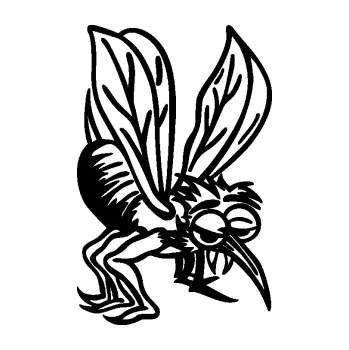 Samolepící dekorace SAMOLEPKA Komár 004 pravá (01 - černá) NA AUTO, NÁLEPKA, FÓLIE, POLEP, TUNING, VLASTNÍ TEXT, TISK, AUTOSAMOLEPKY.cz, POLEPY, OBRÁZEK, LOGO, SAMOLEPKY