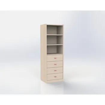 Komoda Skříňka zásuvková s vloženými policemi