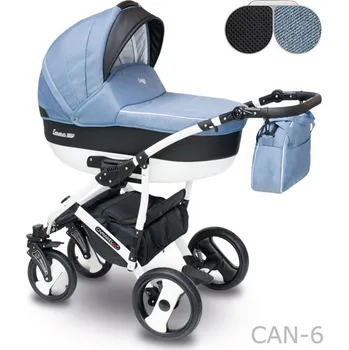 Kočárek Dětský kočárek Camarelo Carera New, CAN-6 Modrá+černá
