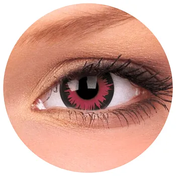 Karnevalový doplněk Gelflex Kontaktní čočky - Upíří oči - nedioptrické jednodenní (2 čočky)
