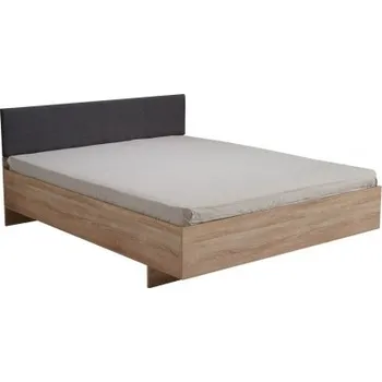 Postel Manželská postel 160x200cm Arwen - dub sonoma/šedá