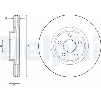 Brzdový kotouč Brzdový kotouč DELPHI BG9203C