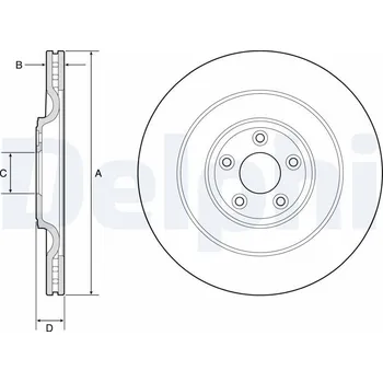 Brzdový kotouč Brzdový kotouč DELPHI BG9194C