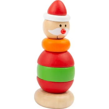 Hračka pro nejmenší Small Foot Vánoční nasazovací figurka 1 ks Mikuláš