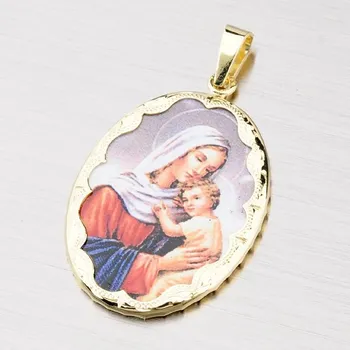 Přívěsek Přívěsek žluté zlato 585 panenkou Marií 332-0087
