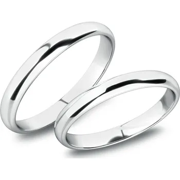 Prsten Snubní prsteny bílé zlato 585 zirkon SP-61100-01-B