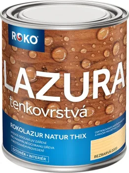 Lak na dřevo Rokospol Rokolazur Natur Thix 3 l 