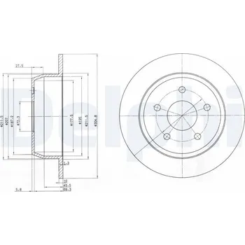 Brzdový kotouč Brzdový kotouč DELPHI BG3660