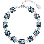 Stříbrný náramek se Swarovski krystaly modrý 33047.3 blue style