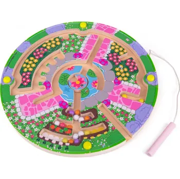 Bigjigs Toys Magnetické bludiště, zahrádka