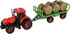 Teddies 00861300 traktor Zetor s vlekem a balíky