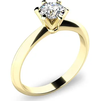 Prsten Zásnubní prsten žluté zlato 585/1000 přírodní diamant 0.410 ct G/SI ZP-140016D-ZL velikost 52