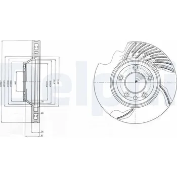 Brzdový kotouč Brzdový kotouč DELPHI BG9950