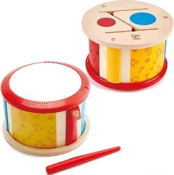 Hudební nástroj pro děti Hudba - Bubínek, Oboustranný (Hape)