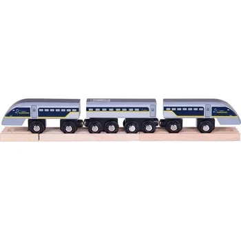 Vláček a vláčkodráha Bigjigs Rail Rychlík Eurostar E320 + 3 koleje