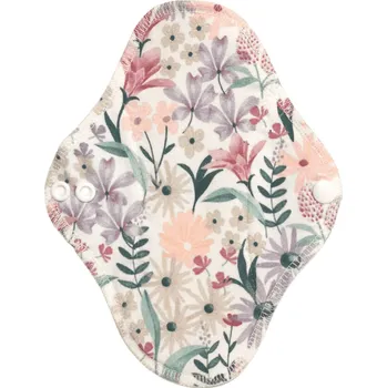 Menstruační vložka Breberky Slipová vložka (Bavlněné froté s PUL) - Divoké květy (bavlněný úplet)