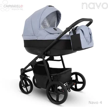 Kočárek Dětský kočárek Camarelo Navo, Navo-4 Fialkovo-modrá