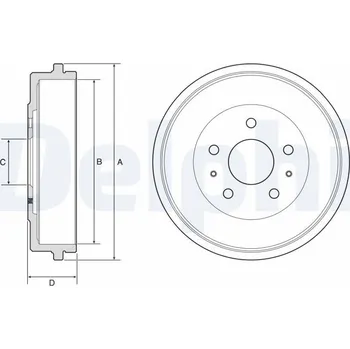 Brzdový buben Brzdový buben DELPHI HAMULCE BF568