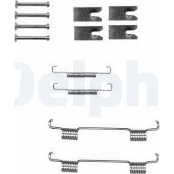 Brzdová čelist Sada příslušenství, parkovací brzdové čelisti DELPHI LY1366