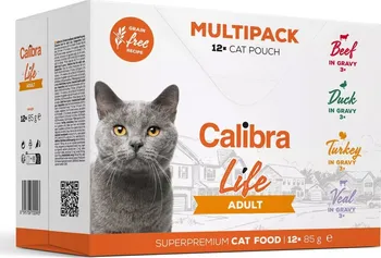 Krmivo pro kočku Calibra Cat Life Adult Multipack In Gravy 12x 85 g