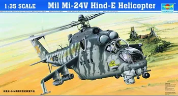 Plastikový model Trumpeter Mil Mi-24V Hind-E 1:35