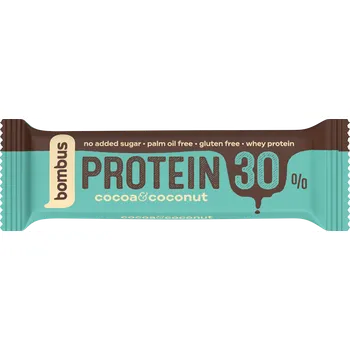 Fitness strava Bombus Proteinová tyčinka PROTEIN 30 % - COCONUT & COCOA Karton - 20 ks