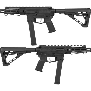 Airsoftová zbraň Zion Arms Airsoftová zbraň PW9 Mod 1 Garde ETU Nebula, 6" M-lok - černá