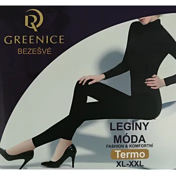 Dámské legíny Greenice Dámské termo legíny černé Velikost: XXL - XXXL