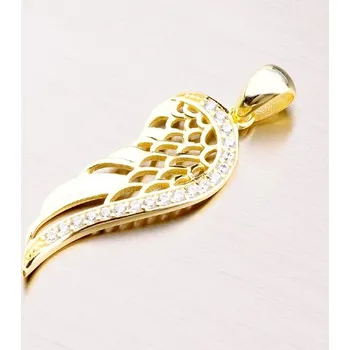 Přívěsek Dámský přívěsek stříbro 925 zirkon - andělské křídlo PKL-3031