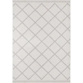 Hans Home Kusový koberec Twin Supreme 103760 Corsica Grey/Cream – na ven i na doma - 80x250 - doprava zdarma