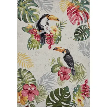 Hans Home Kusový koberec Flair 105608 Tropical Dream Creme Multicolored – na ven i na doma - 200x285 - doprava zdarma